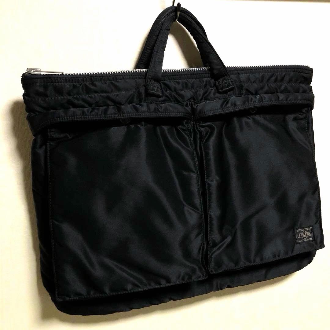 美品✨ポーター タンカー シュートヘルメットL ブラック A4可 吉田カバン