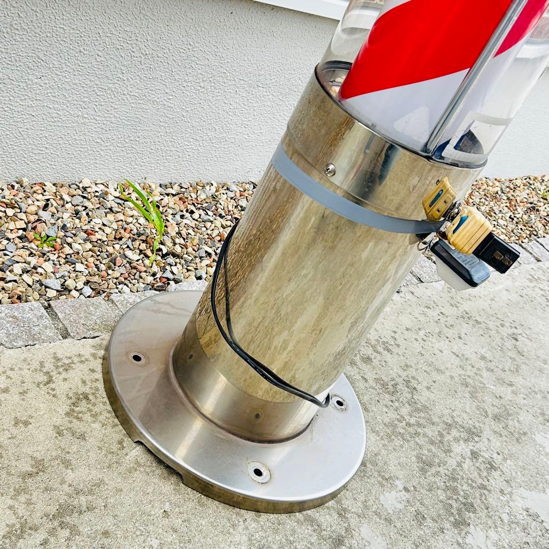 【動作ok】喜田アイディア サインポール 理容室 美容室 床屋 業務用