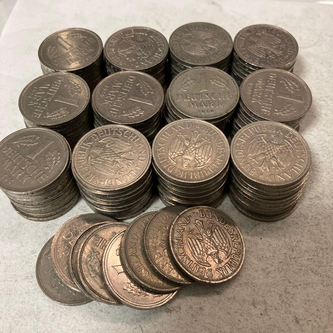 ドイツ　1マルク　まとめ売り　古銭　