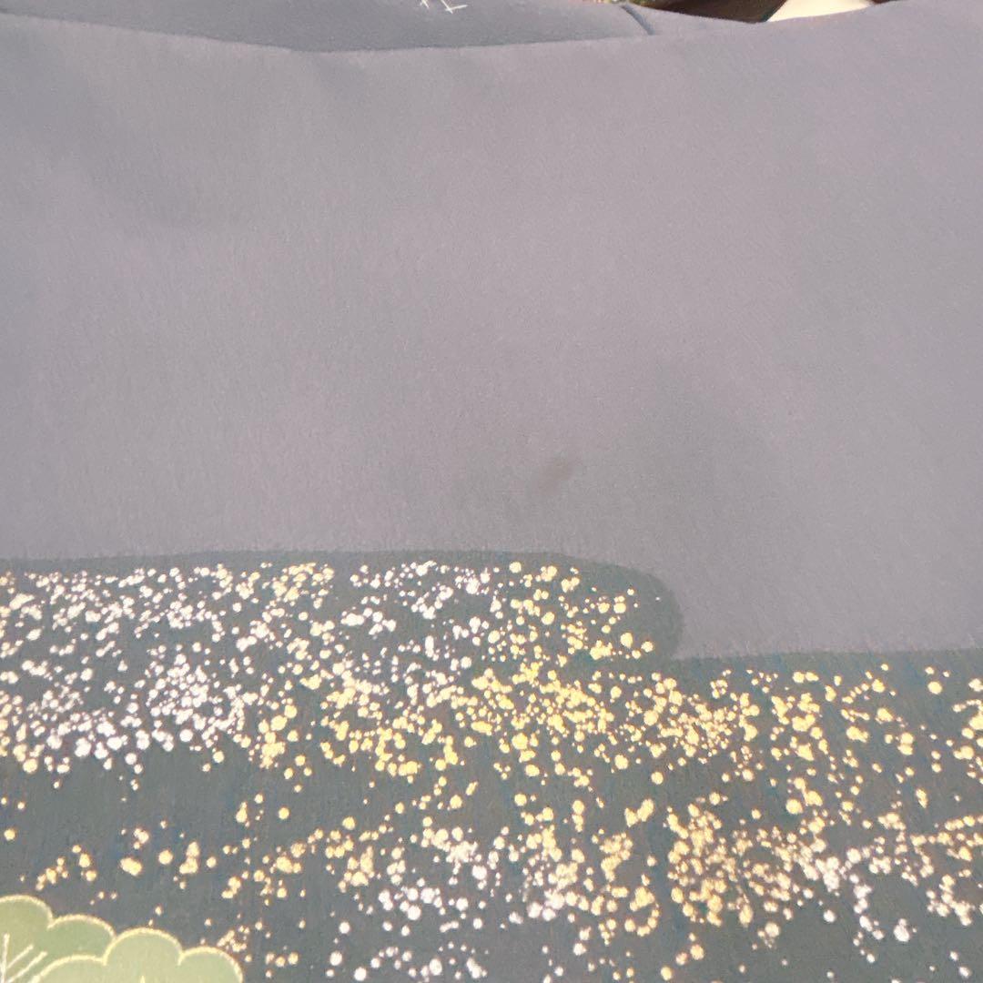 七五三5歳男の子　羽織袴セット　グレー黒　騎馬柄