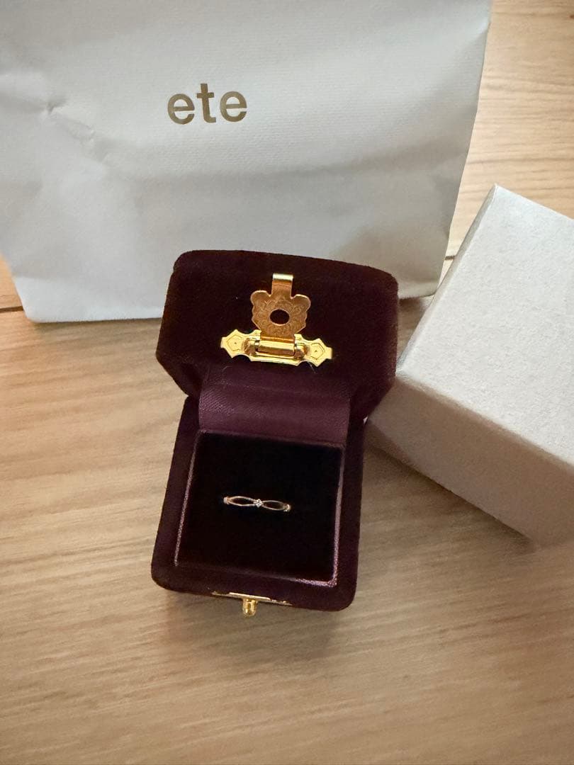 ete シンプルリング ピンキーリング　7号