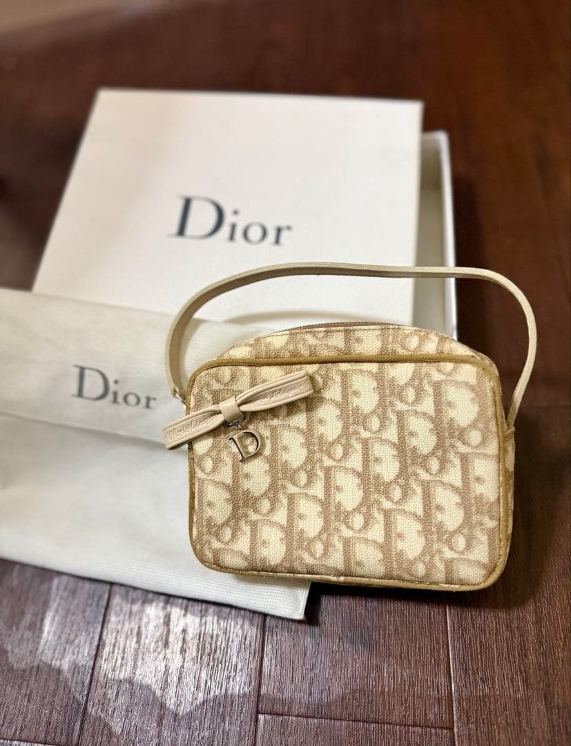 Dior トロッター柄 ポーチ