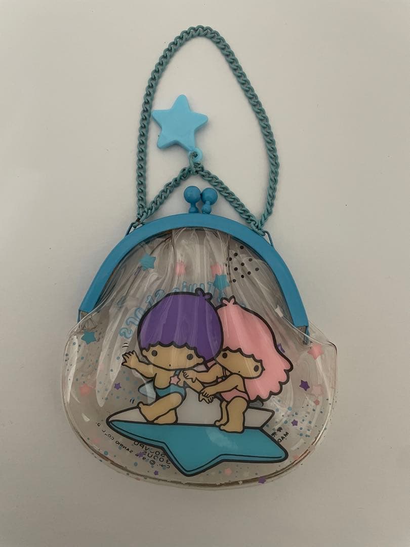 キキララ がま口　ケース　1976 サンリオ　レトロ　 リトルツインスターズ