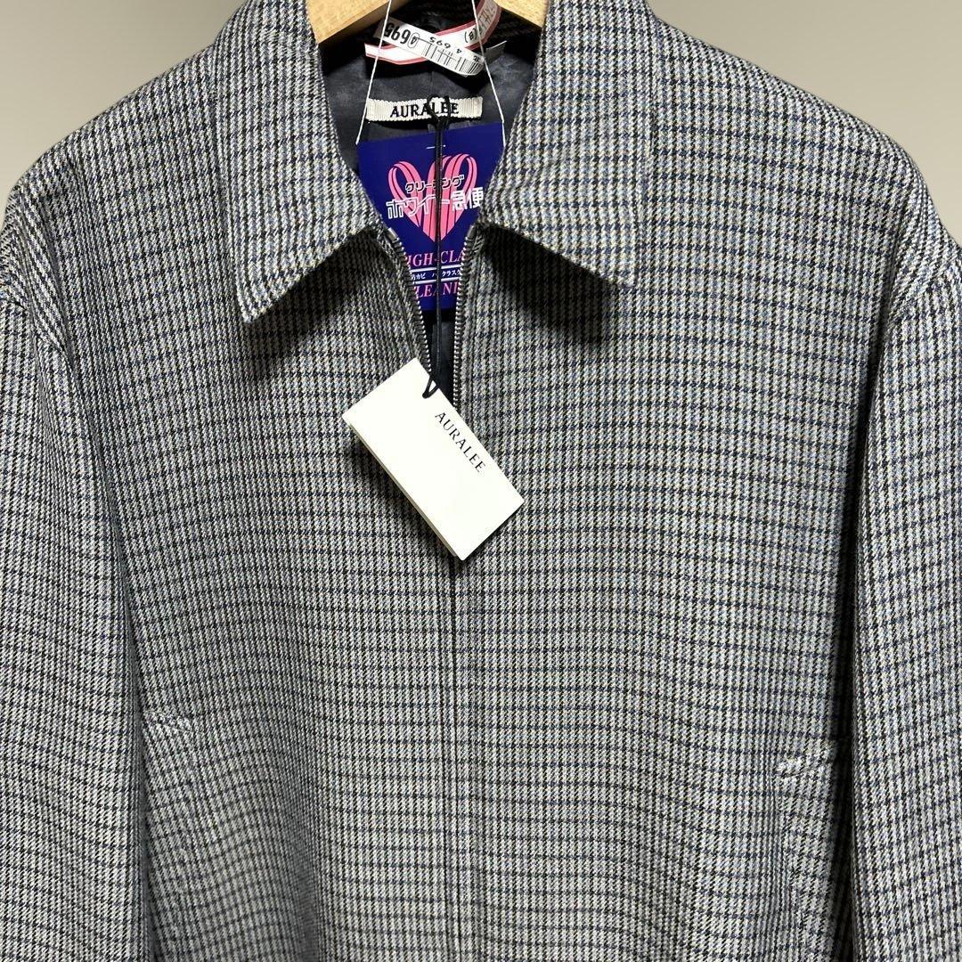 AURALEE ダブルフェイスチェックジップブルゾン サイズ3