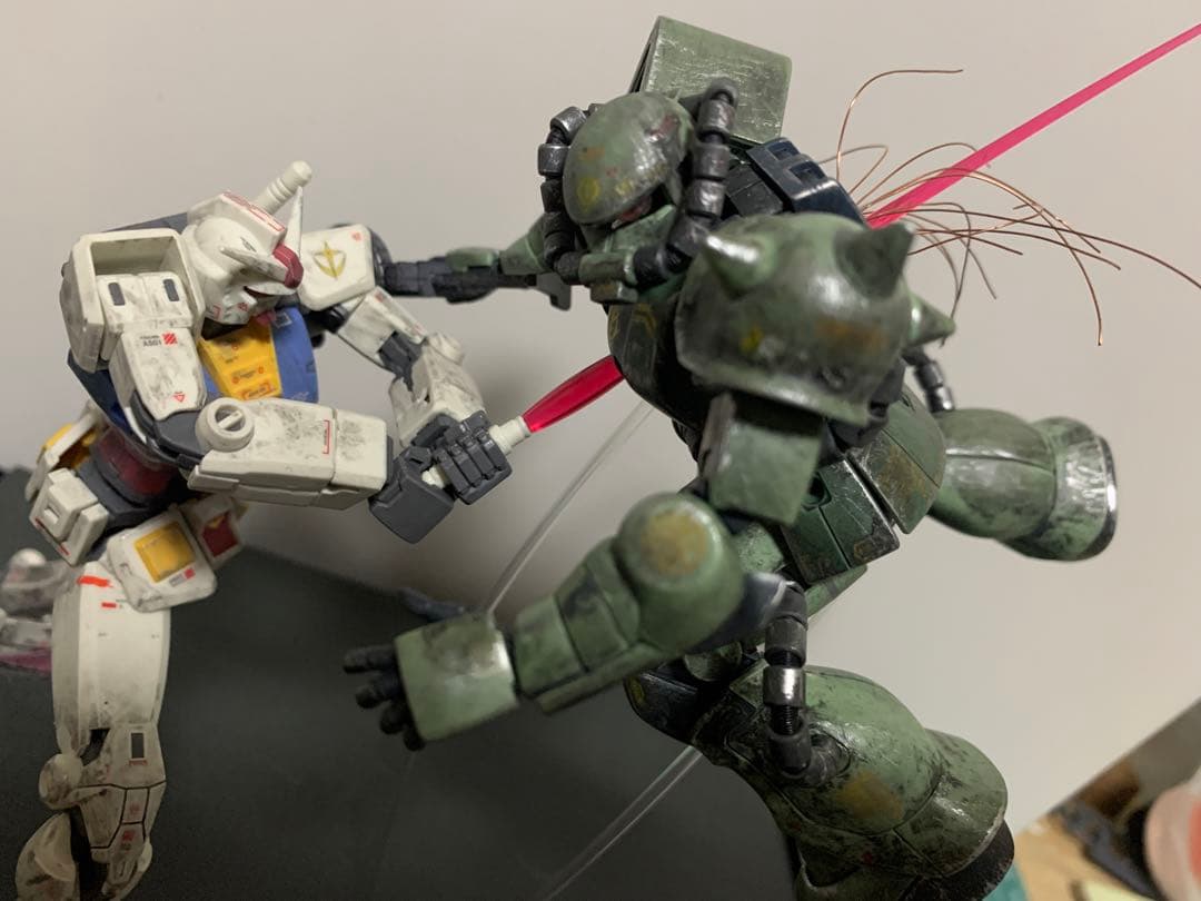 ガンダム　ザク　ジオラマ