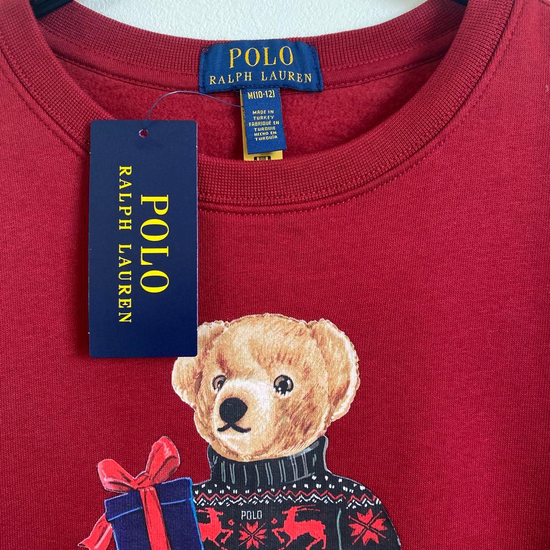 新品★ラルフローレン ポロベア トレーナー Boys M（レディースS～M相当）