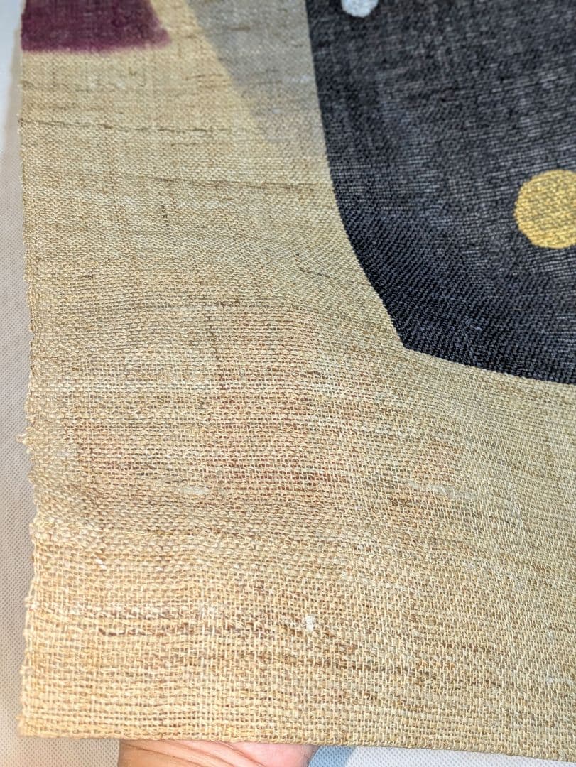 aw548★のれん2点 京都　佐今　高級暖簾　麻のれん　草木染 本藍染　麻