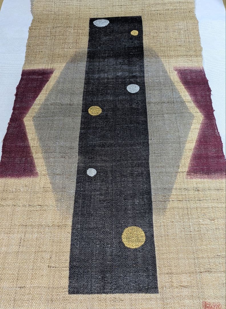 aw548★のれん2点 京都　佐今　高級暖簾　麻のれん　草木染 本藍染　麻