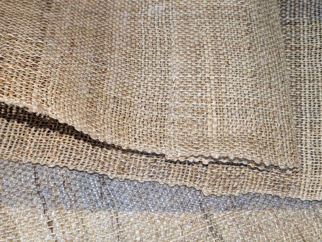 aw548★のれん2点 京都　佐今　高級暖簾　麻のれん　草木染 本藍染　麻