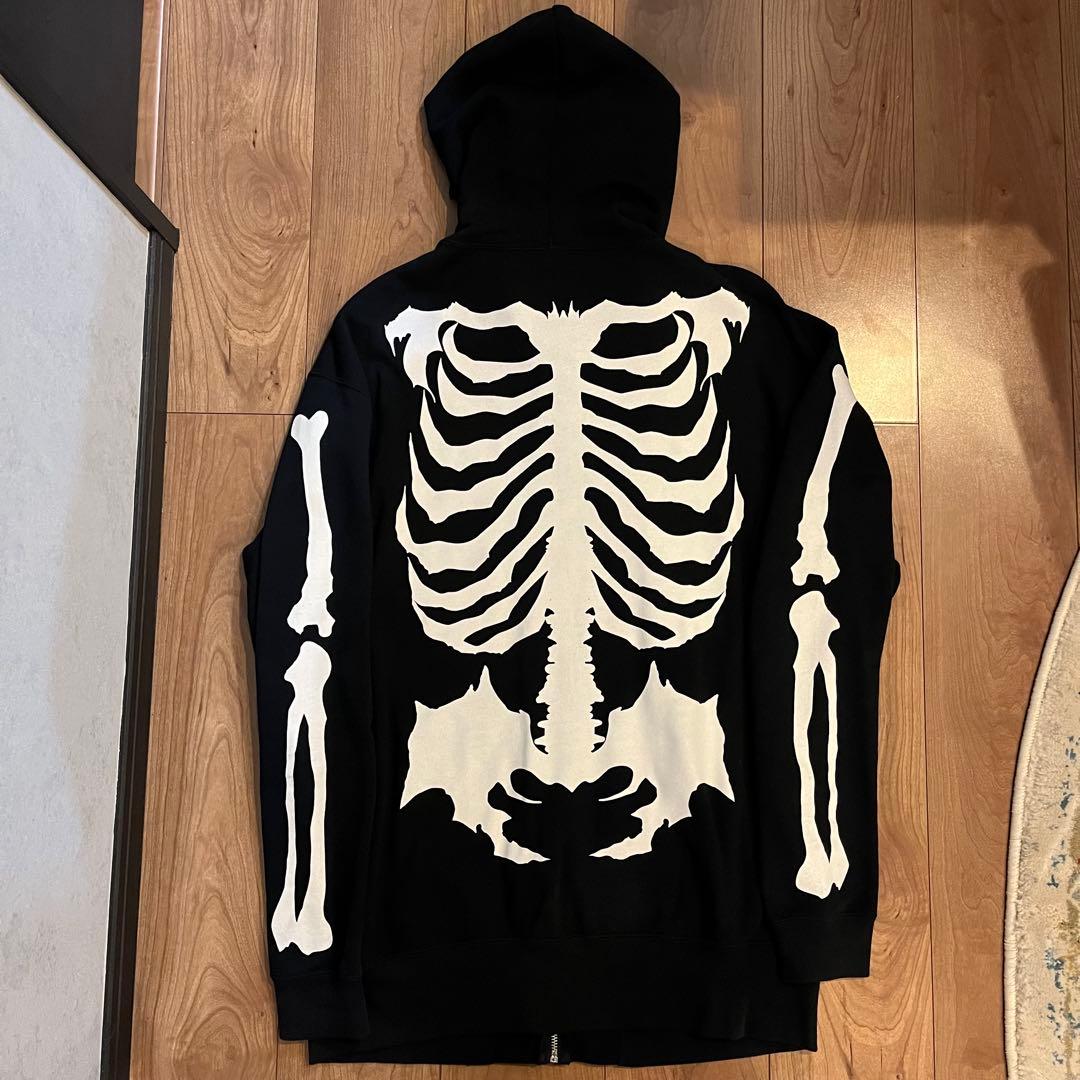 【極美品】BALZAC バルザック BONEパーカー XL ボーンパーカー 黒