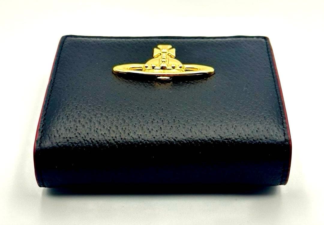 【最新✦新品】Vivienne Westwood ２つ折り財布 ブラック 黒