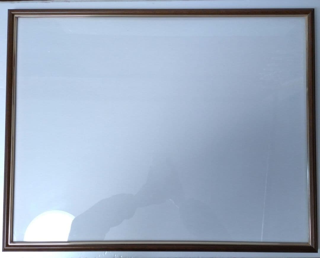 特価✨水彩額縁 木製ガラスフレーム3枚ブラウン/ゴールド53cmオーク/ゴールド