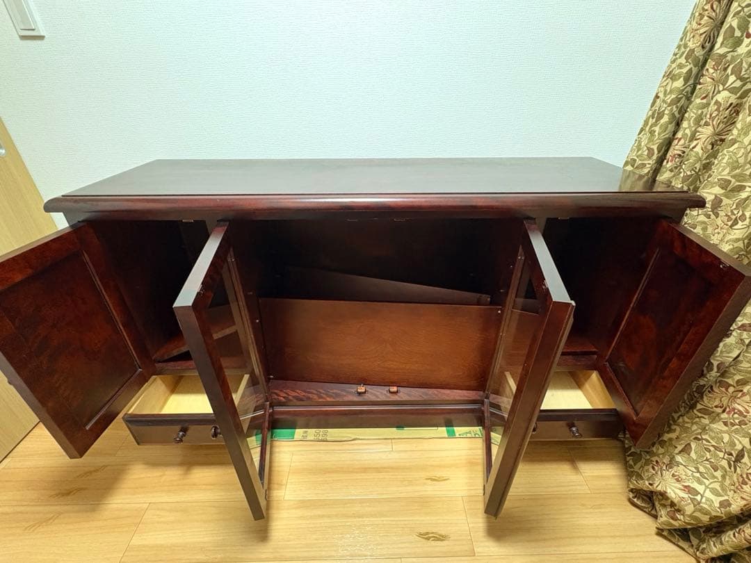 民芸家具 サイドボード テレビボード アンティーク家具 樺材 レトロ 和家具 和