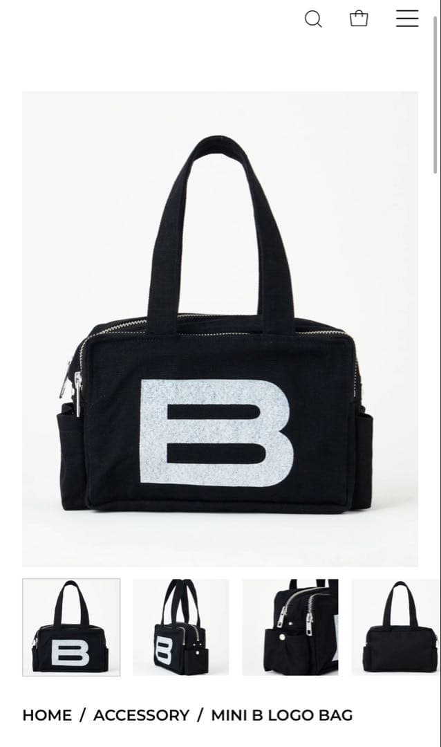 BEEDEN MINI B LOGO BAG BLACKビーデンB ロゴバッグ