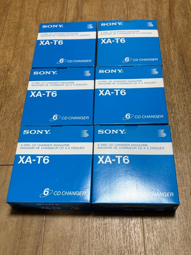 未使用 SONY 6連奏CDチェンジャー ディスクマガジン XA-T6 6個