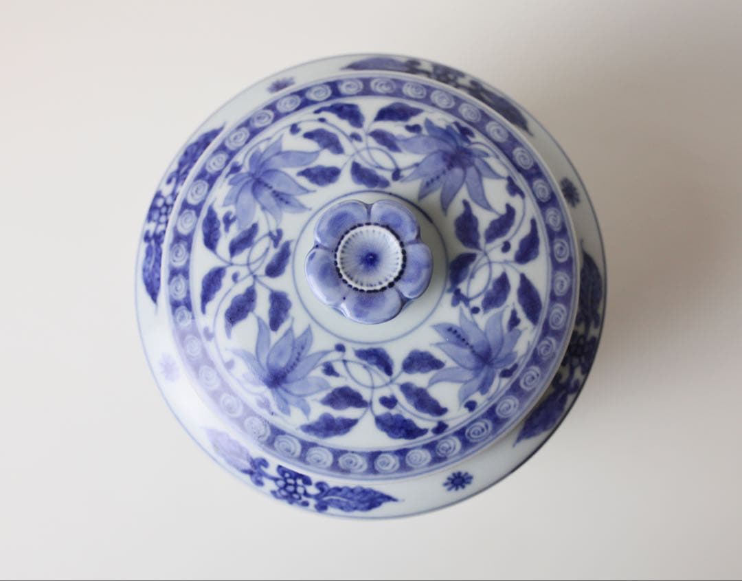 古奈呂枝 順一 川瀬竹春 水指 染付唐草文 梅摘み 煎茶器 茶道具 抹茶