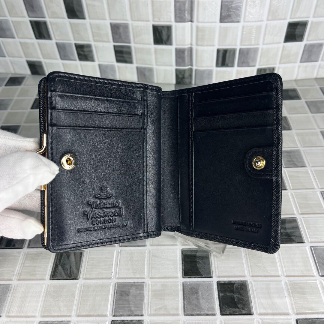 美品 Vivienne Westwood ヴィヴィアン がま口財布 二つ折り財布