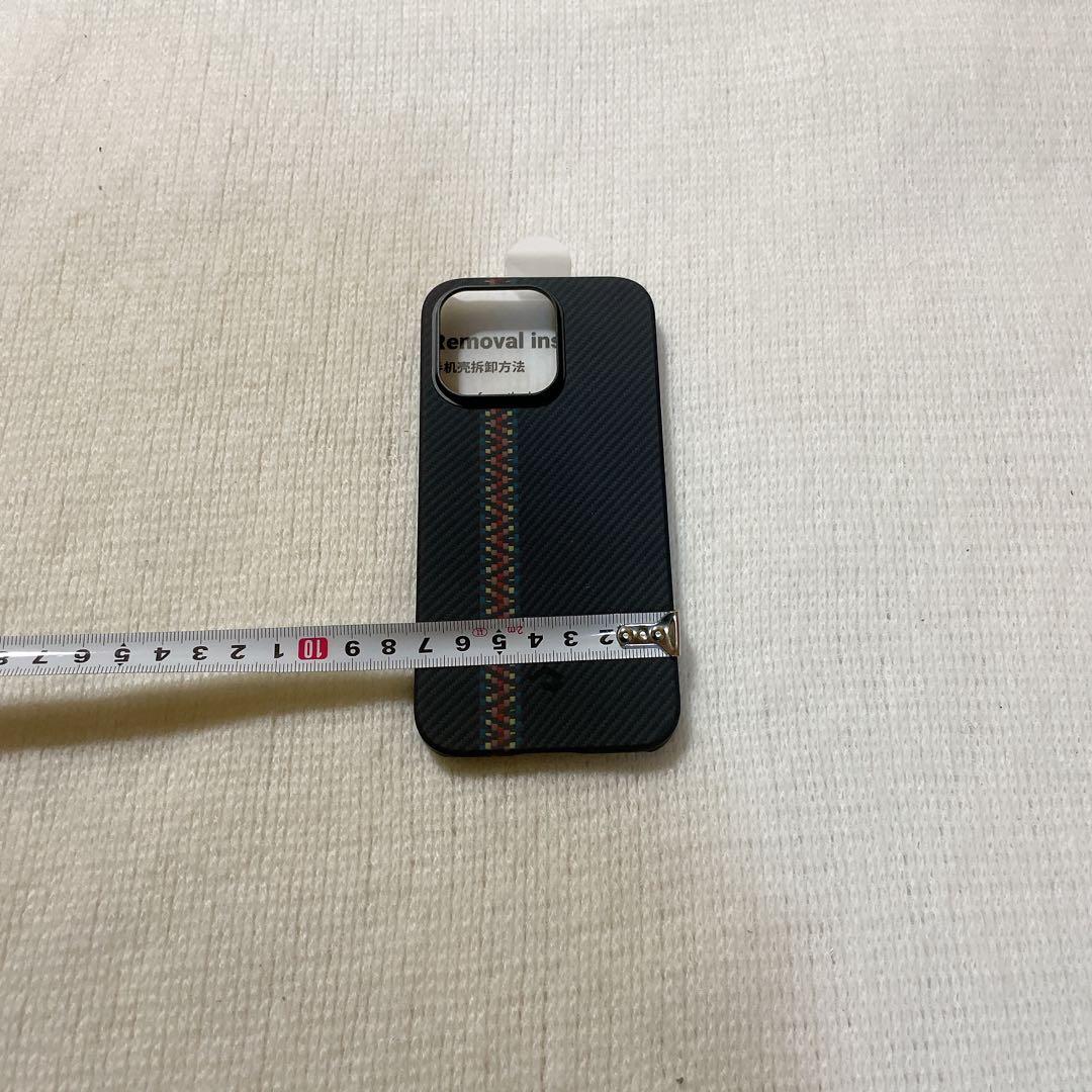 iPhone 14 Pro スマホケース カーボン風 ラプソディ MagSafe