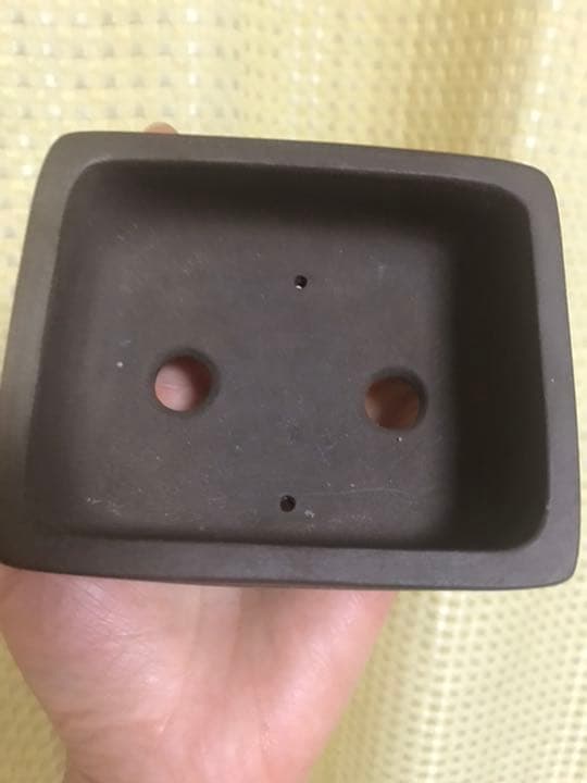 盆栽鉢　美品美山上品なミニ盆栽鉢小品盆栽鉢長方鉢山野草サボテン多肉植物植木鉢