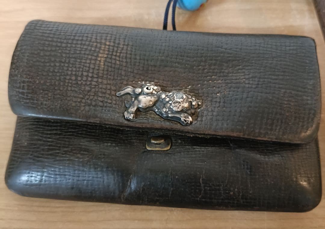 【提物①】煙管 煙草入れ かます 煙草入れ 蜻蛉玉 骨董 喫煙具 時代物