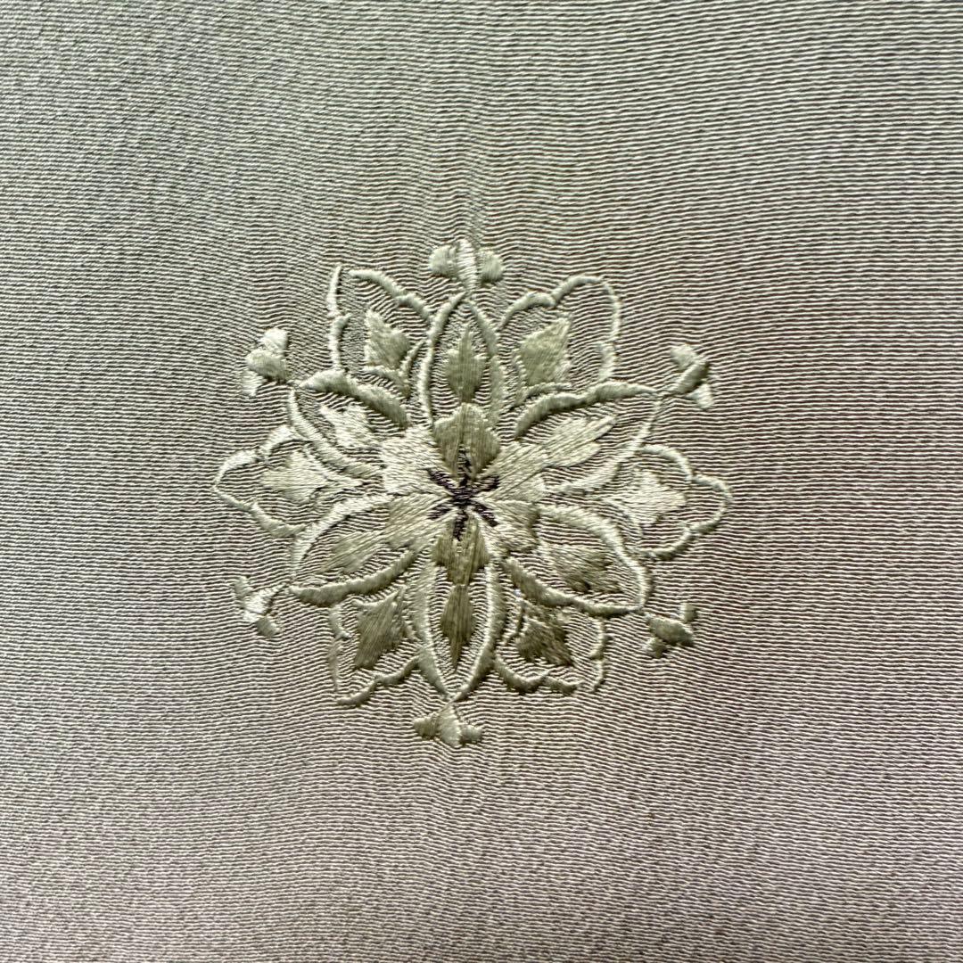D54訪問着 総刺繍 蘇州刺繍 一つ紋 正絹 着物 袷 しつけ糸付き未使用極美品