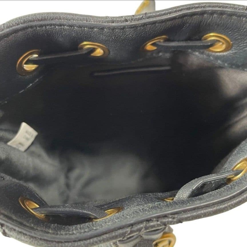 最終価格！美品！トリーバーチ　巾着ショルダーバッグ　ブラック