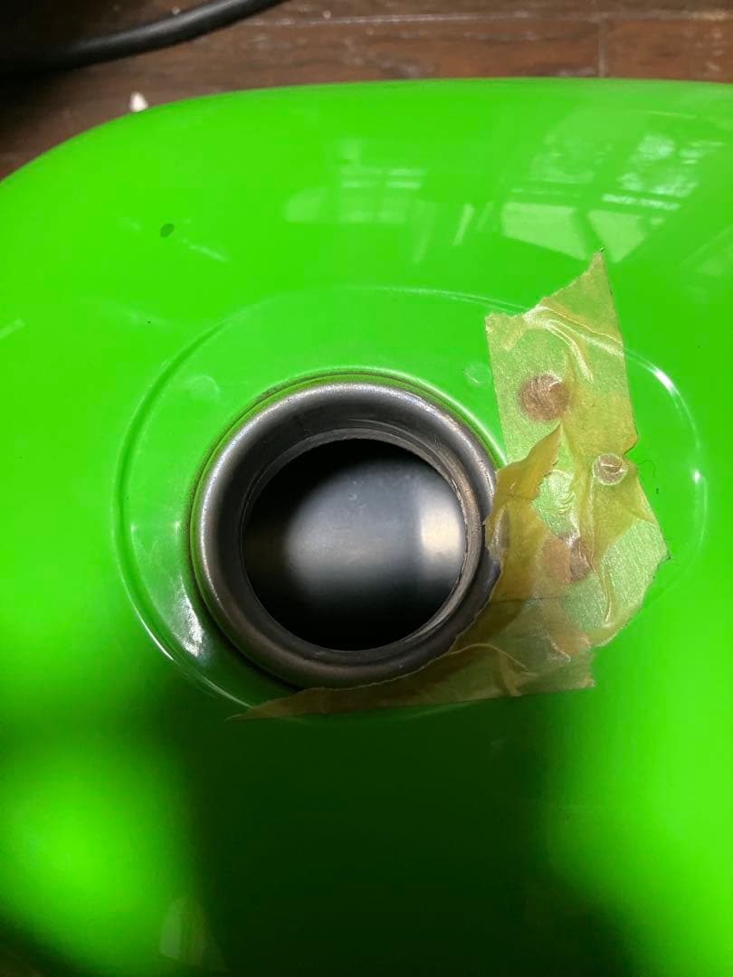 Kawasaki 250TR純正タンク グリーン