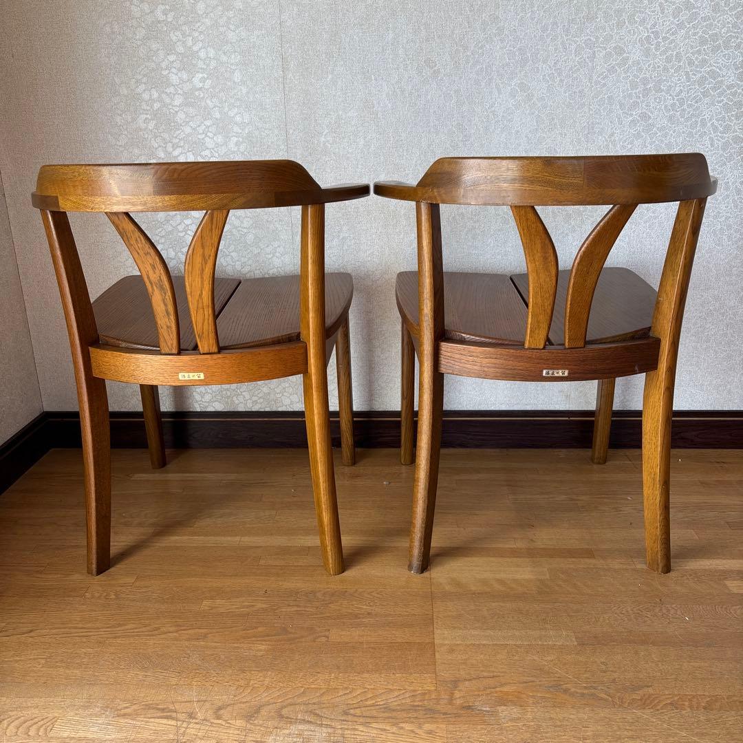【美品】浜本工芸　ダイニングチェア　２脚セット