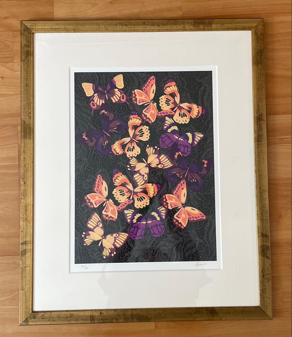 森英恵シルクスクリーン 16/500 サイン入り