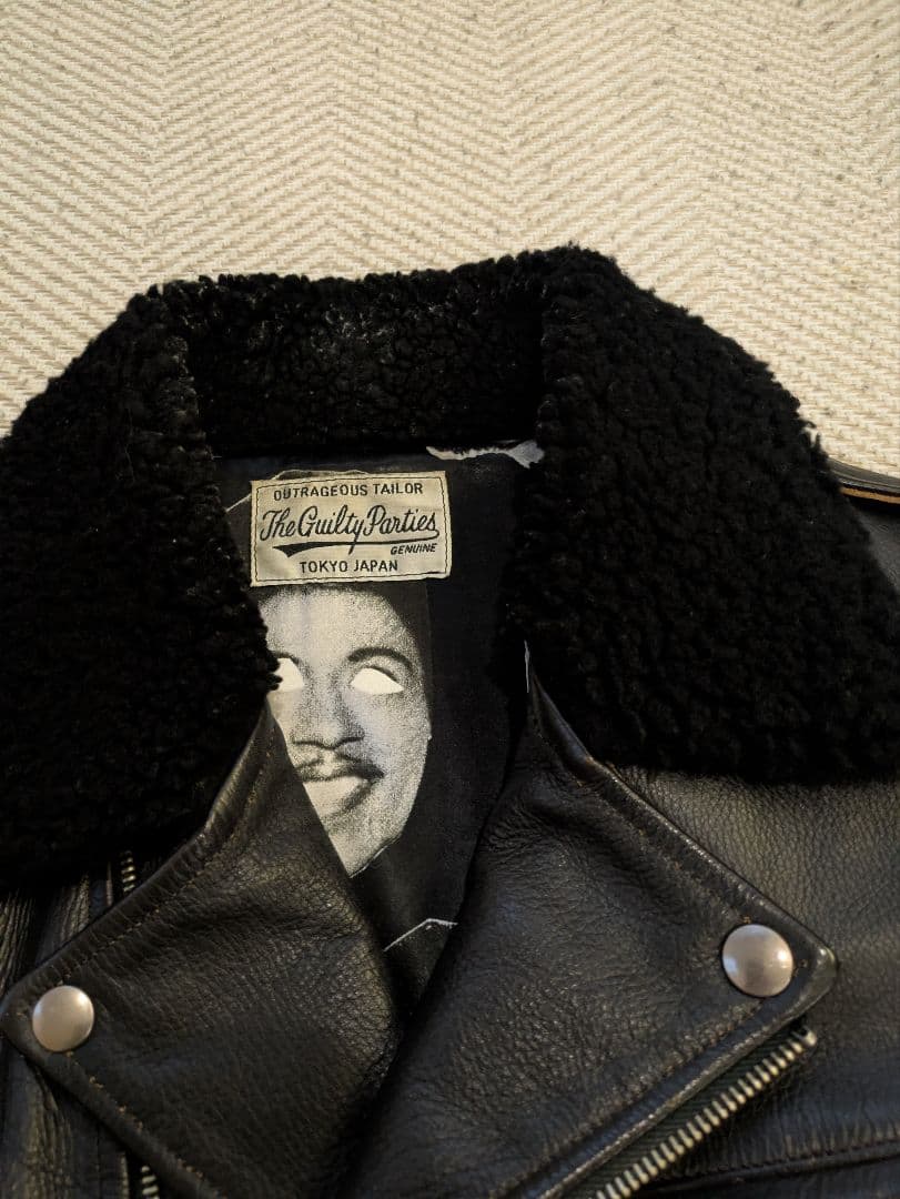 玉*置様 極小ロット　ウルフズヘッド　ワコマリア　ライダース　S　ボア付き