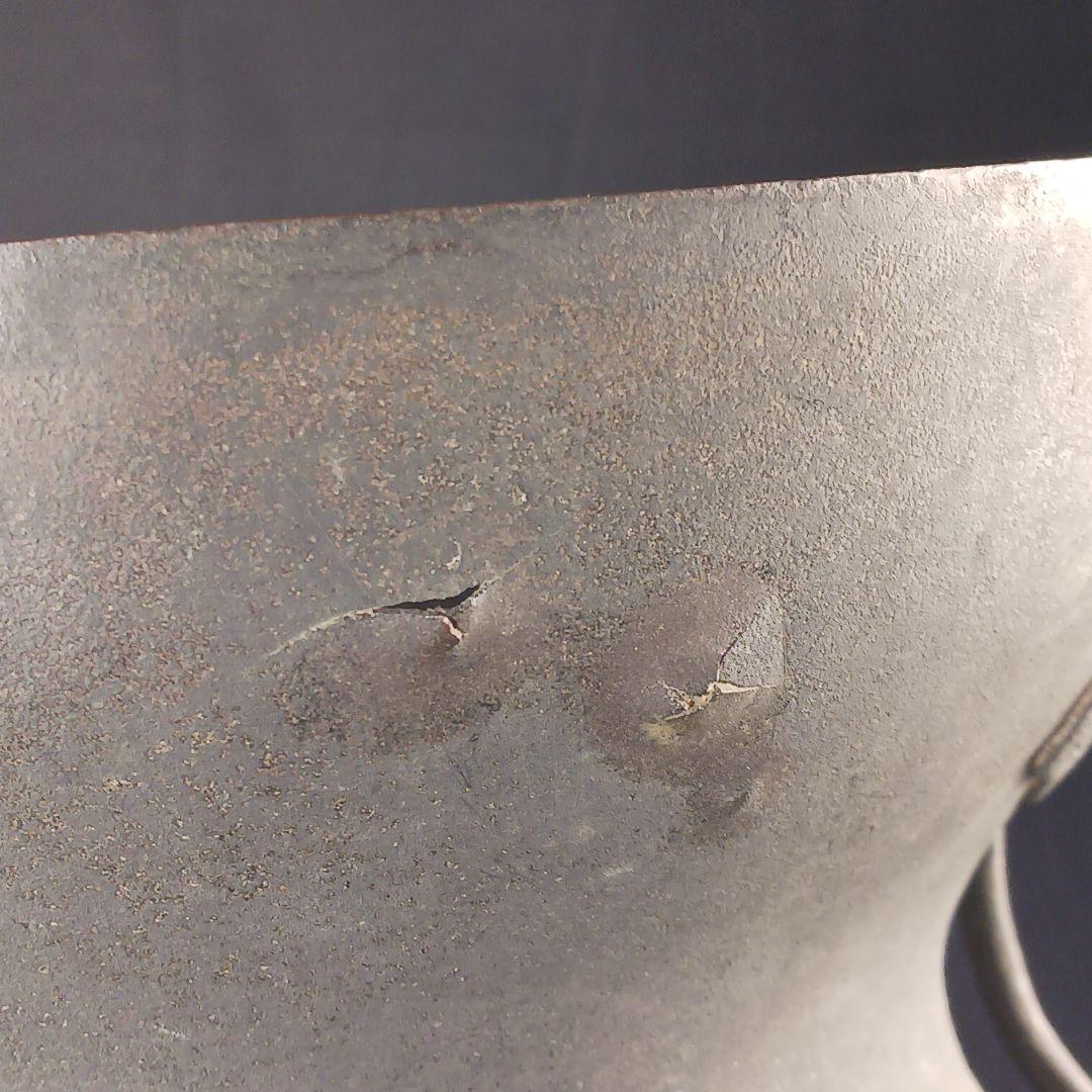 H324 大阪城本丸慶長年号 古銅製大花瓶 高42cm