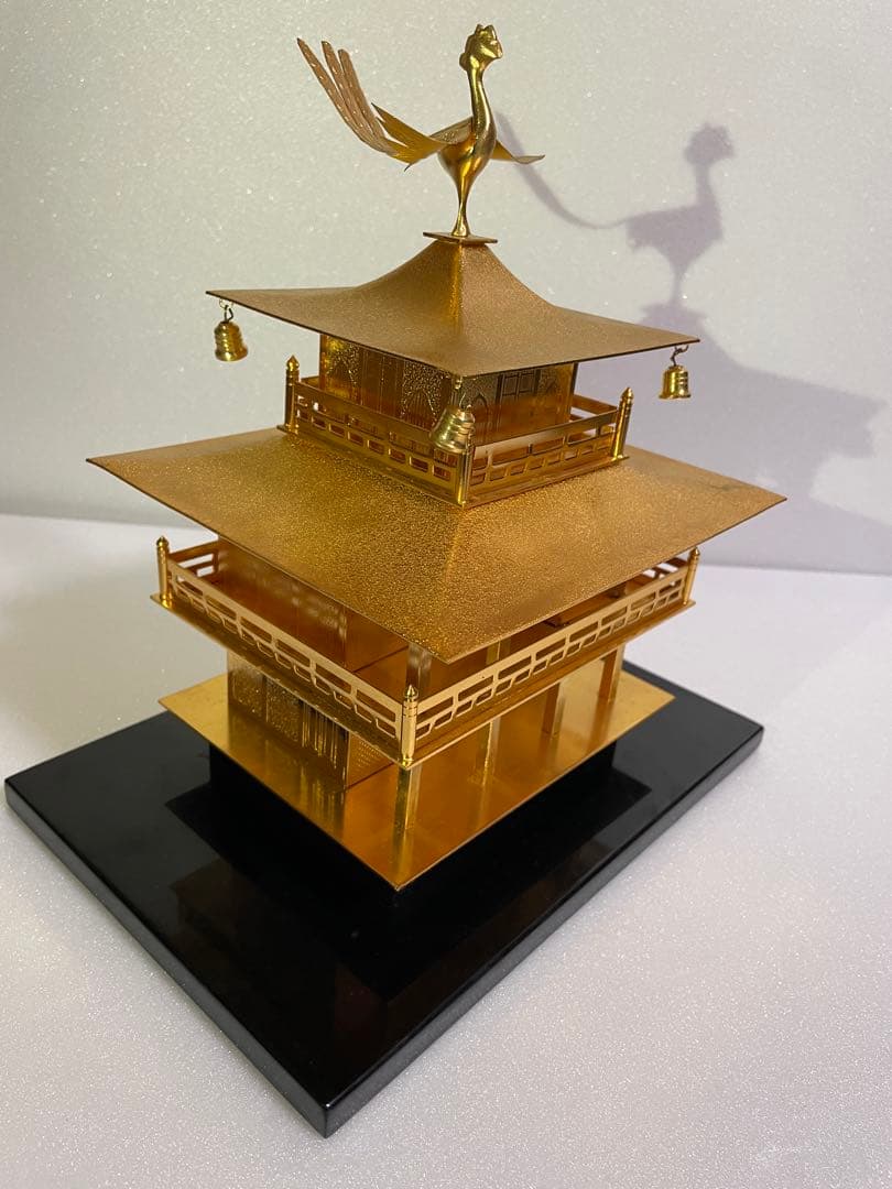 金閣寺風 金属製装飾品 鳳凰付き