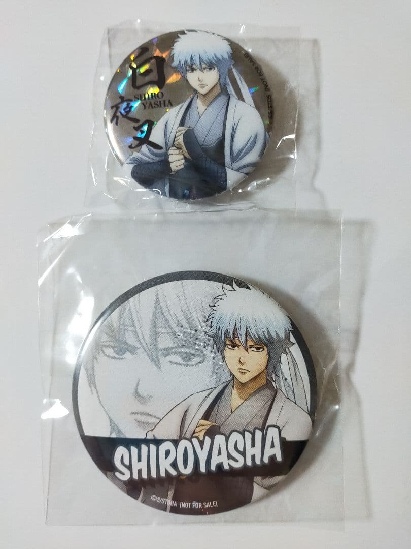 銀魂 華祭り アニプレックス 限定 缶バッジ 坂田銀時 白夜叉 ホログラム