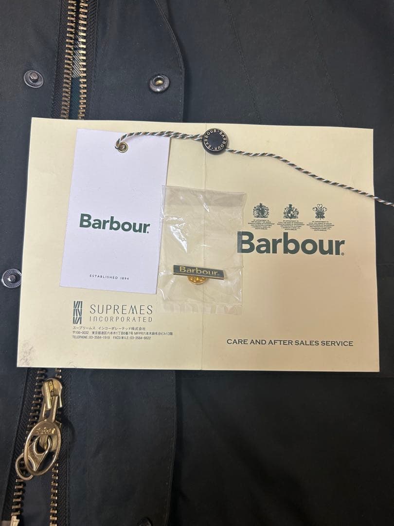 Barbour ビデイルSL36ライナー付属 限定ピンバッジ 英国製 豪華セット