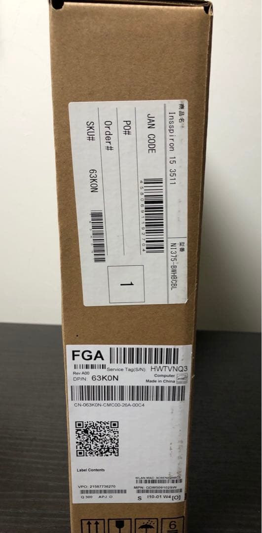 ノートパソコン Inspiron 15 3511 NI375-BWHBCBL