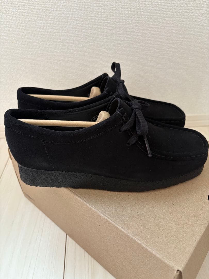 【試着1回のみ】クラークス　ワラビー　黒　UK7