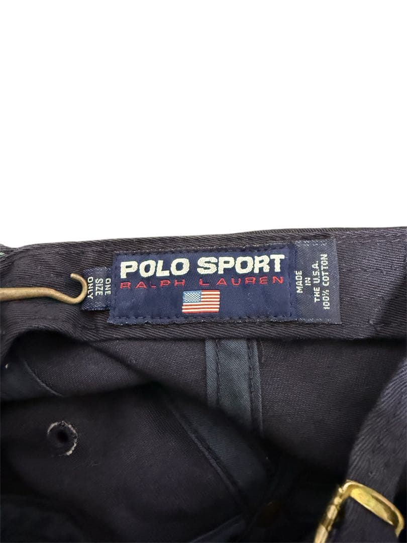 【希少USA製】ポロベア キャップ POLO RALPH LAUREN ネイビー