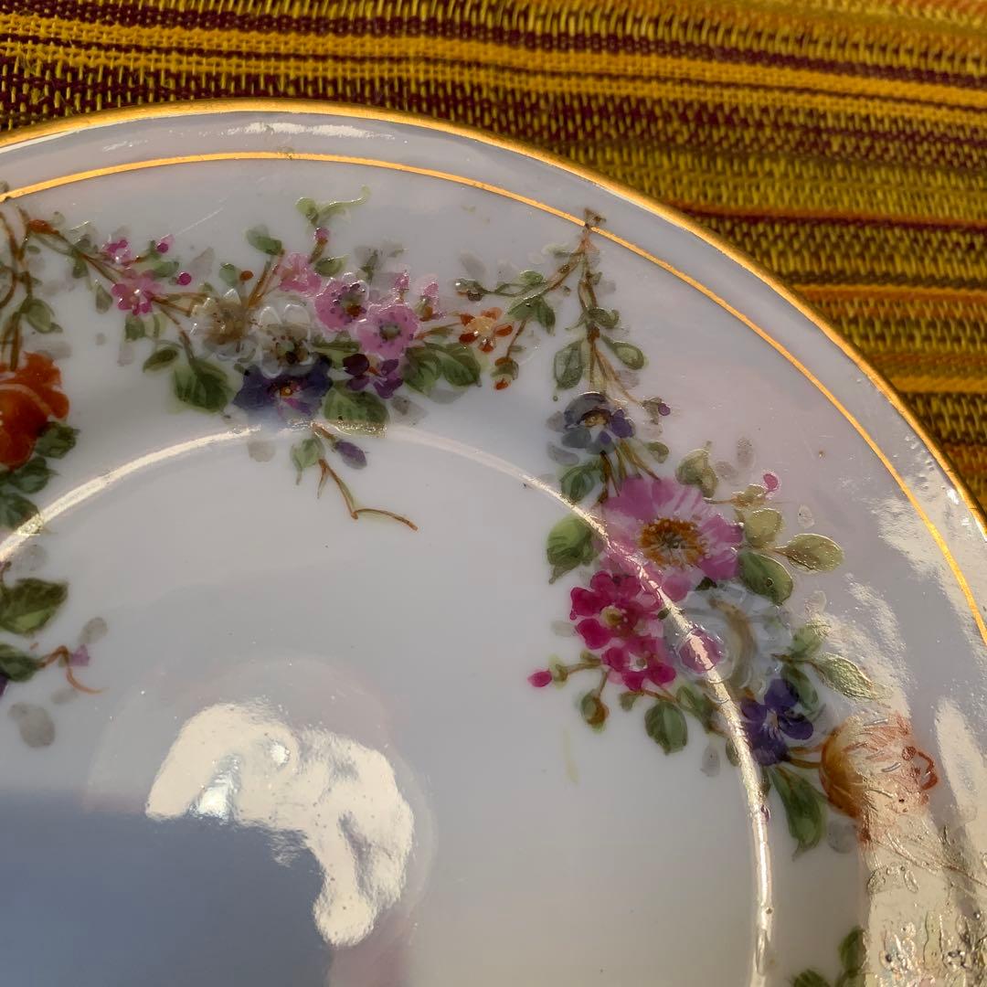 ビングオーグレンダール　(A)1870年アンティークの細かく描かれたお花が素敵！