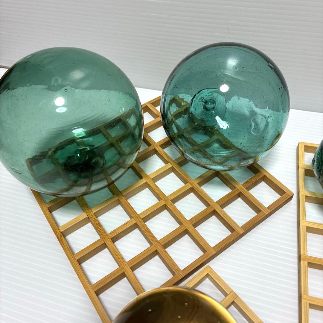 《浮玉　パワーストーン　水晶　木製台座》置物飾り物インテリア装飾　風流　10点