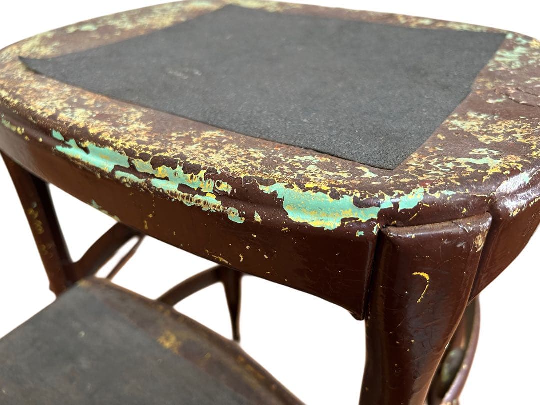 50s ビンテージ アンティーク ステップスツール チェア 店舗什器 アメリカ