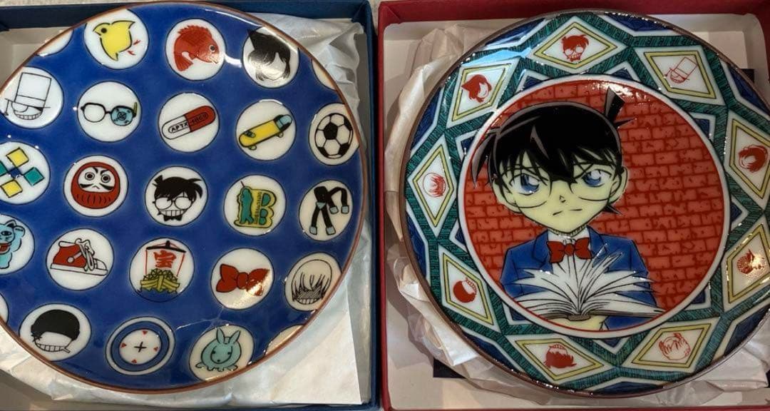 コナン ムービー展 オリジナル 九谷焼豆皿 メインビジュアル ＆ アイコン