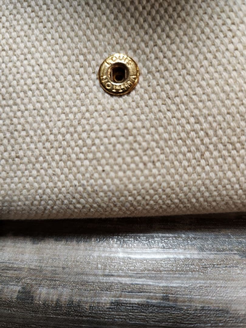 LOUIS VUITTON 二つ折り財布 ブラウン/ベージュ