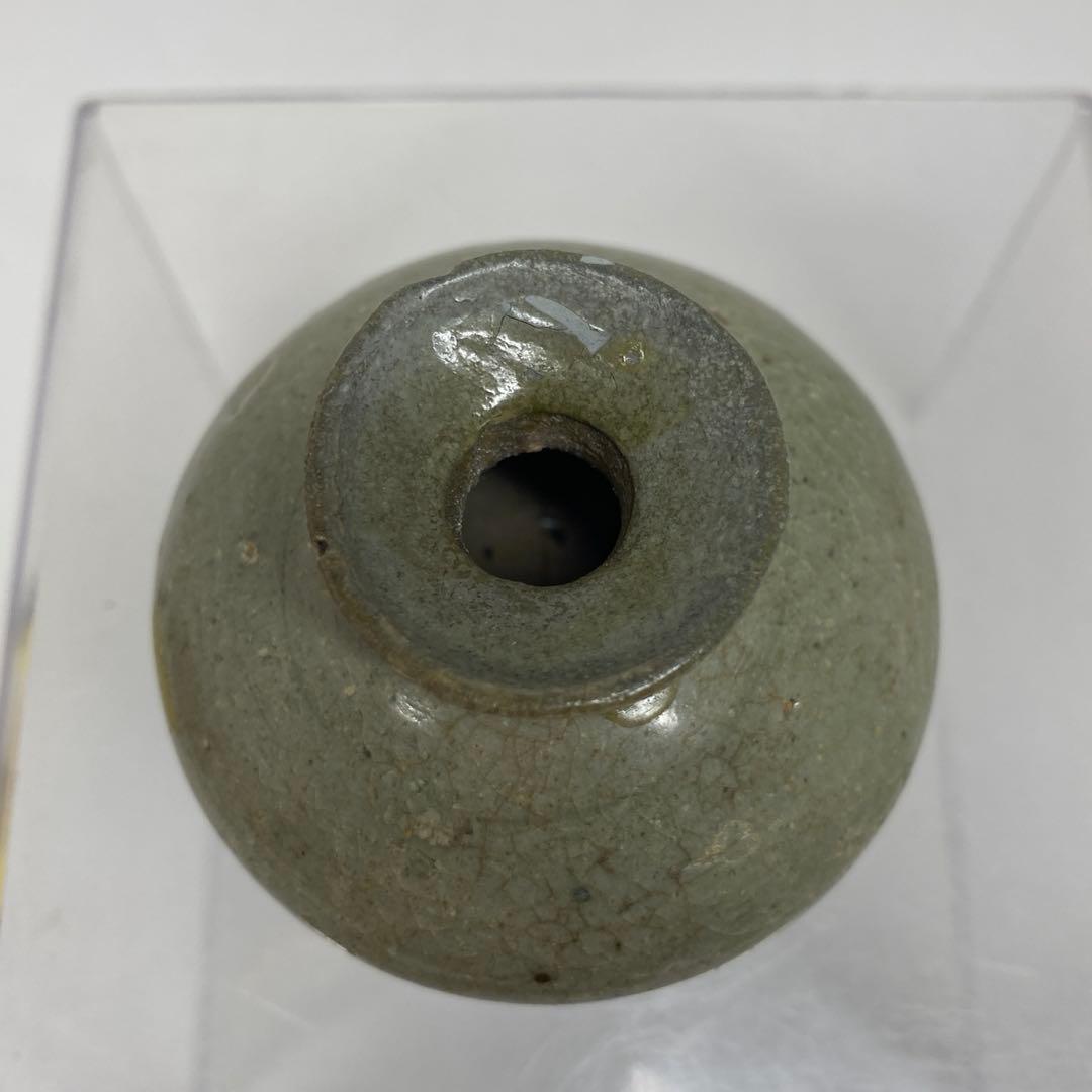 16世紀　高麗青磁　油壺　高さ約5.2㎝　東さ7-0804☆2F