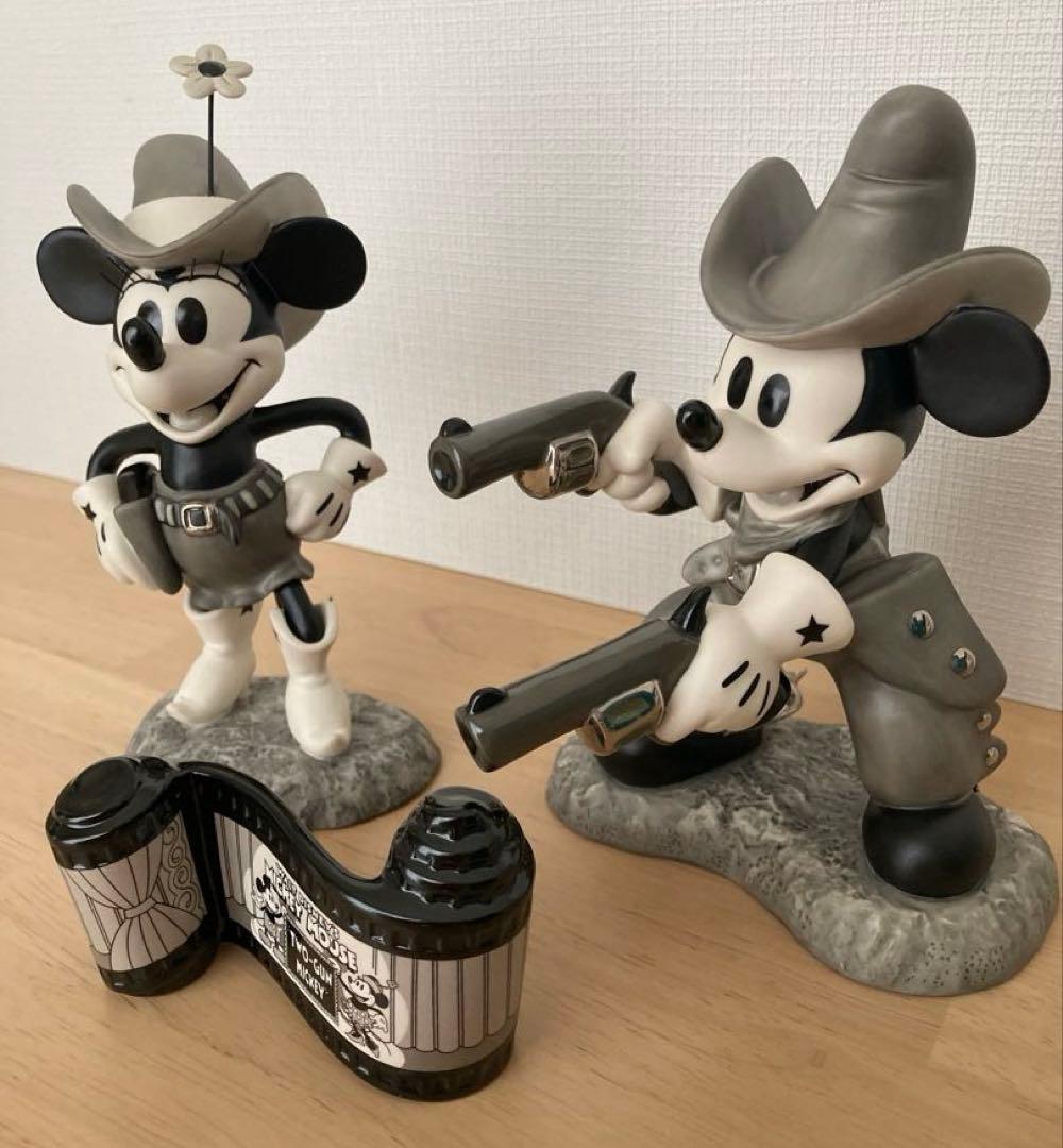 ディズニー WDCC ミッキー　ミニー　カウボーイ　置物 フィギュア レア