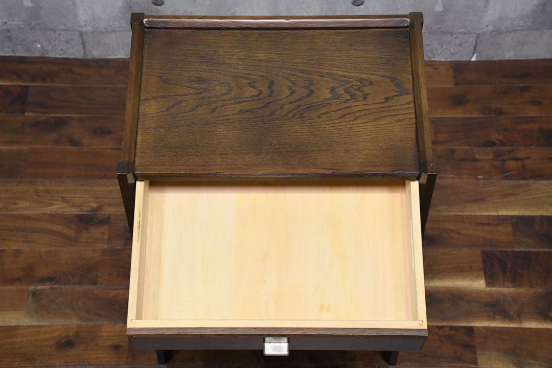 EAC2 カリモク サイドキャビネット 電話台 花台 ディスプレイ台 飾り台