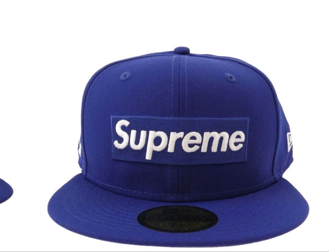 Supreme ベースボールキャップ 青