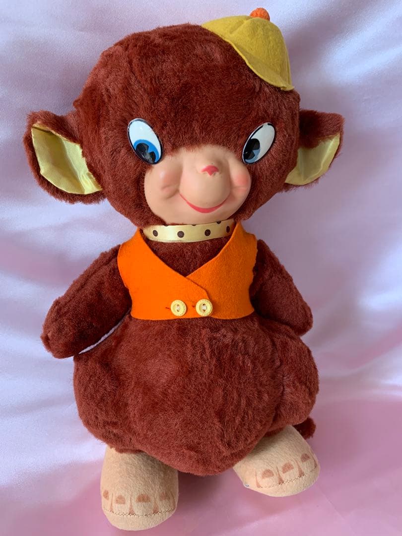 ビンテージドール　ラバーフェイス　モンキー　さる　サル　レトロ　猿　ラバードール