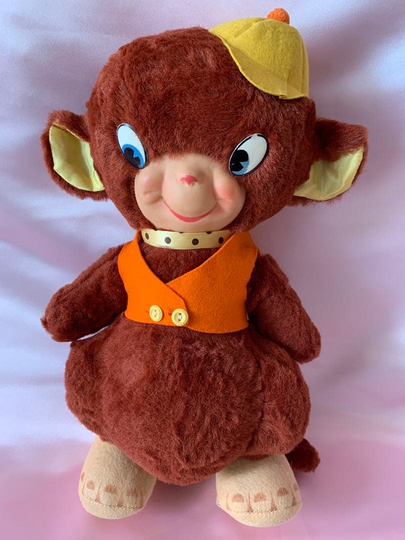 ビンテージドール　ラバーフェイス　モンキー　さる　サル　レトロ　猿　ラバードール