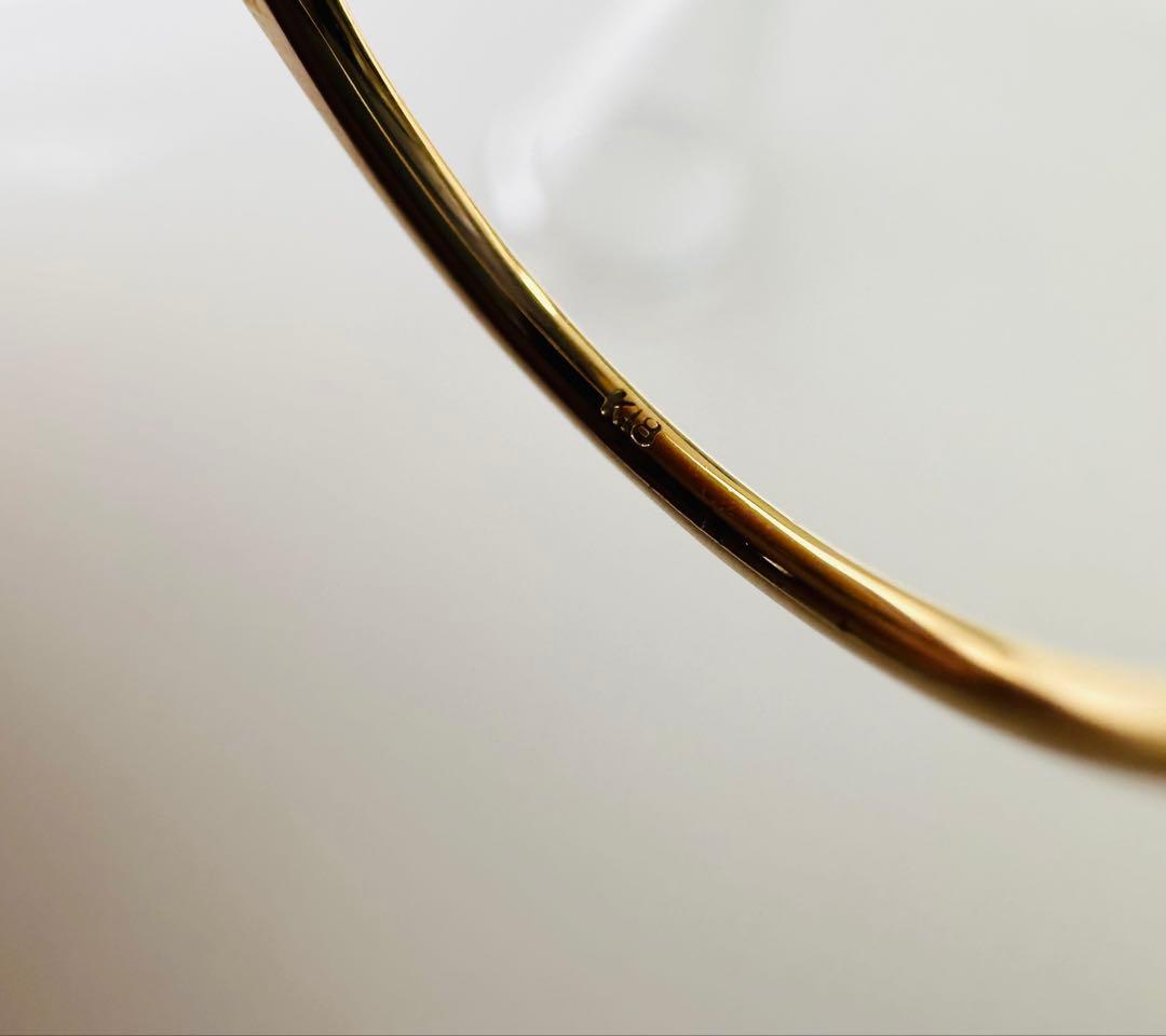 ベキリーブルーガーネット　K18ゴールドリング　13号