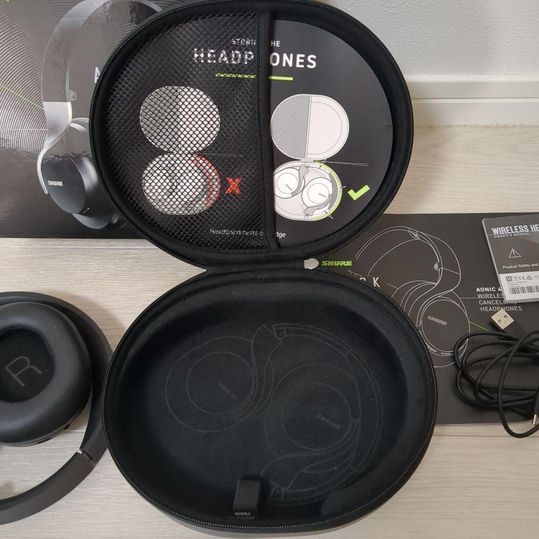 SHURE　ワイヤレスノイズキャンセリングヘッドホン　AONIC 40